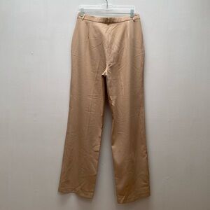 TABI - The Wilson Tan Straight-Leg Pants Classic Style